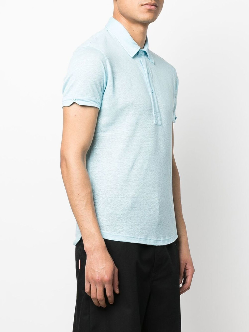 button-placket detail polo shirt 3