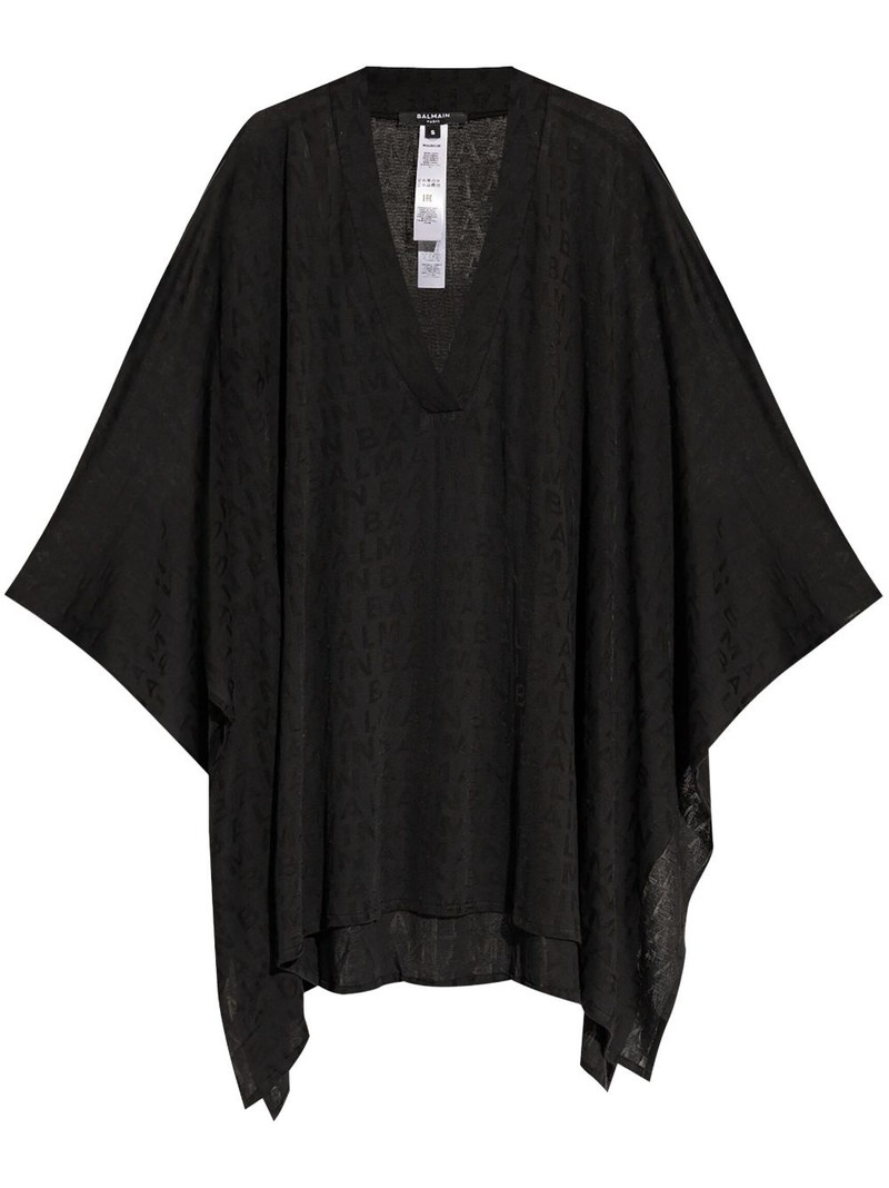 logo-jacquard beach minidress 1
