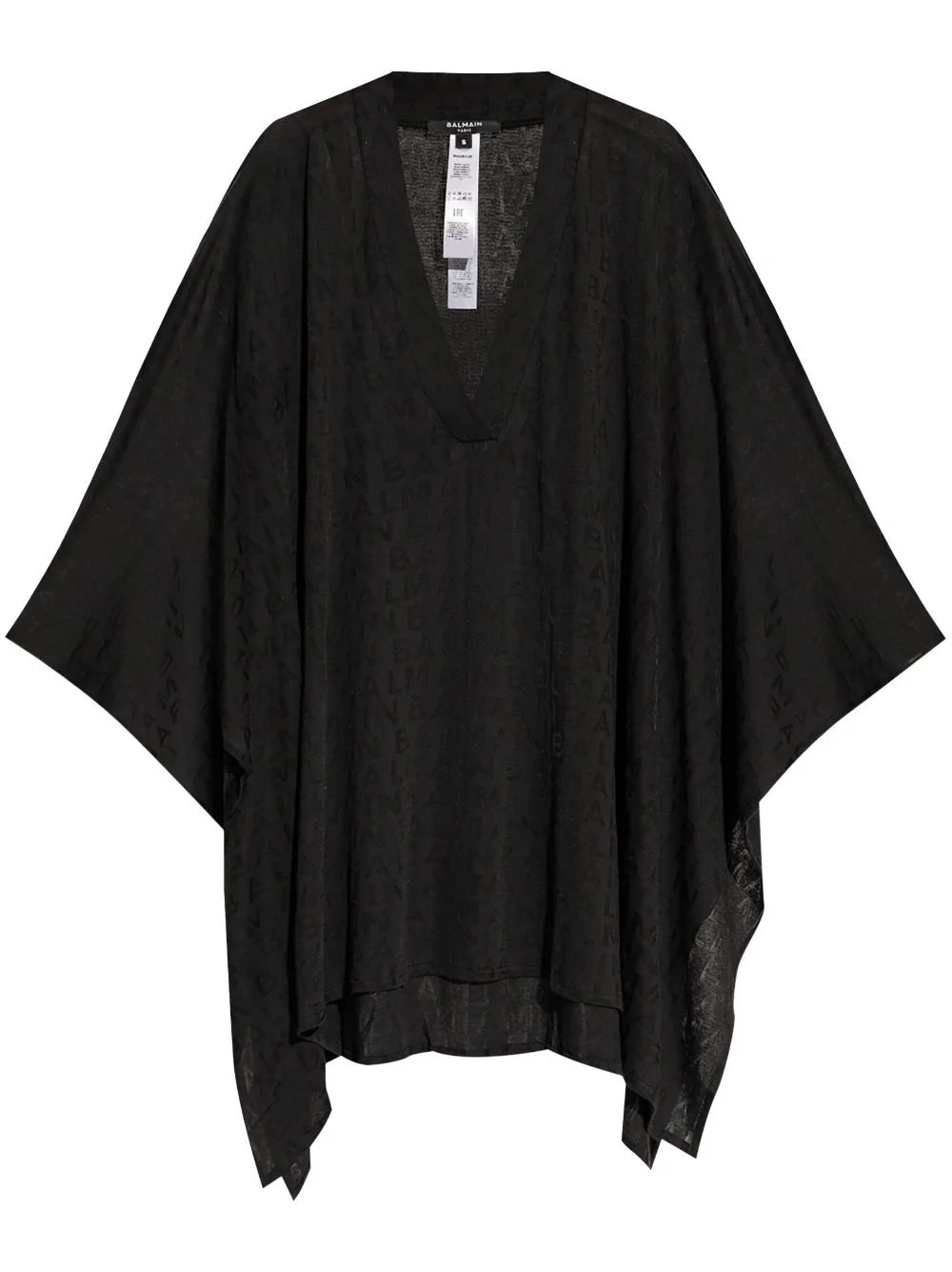 logo-jacquard beach minidress - 1