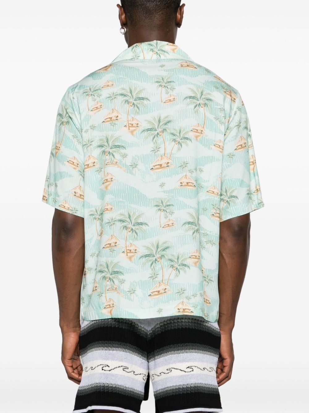 Repeat Palm Camp shirt - 4