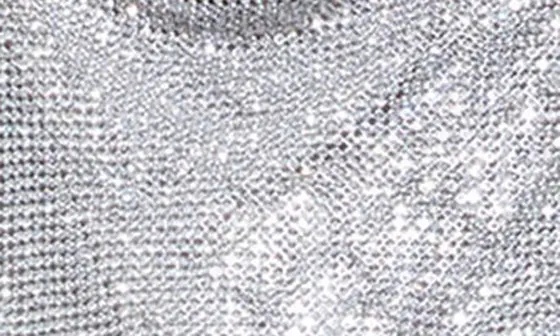 Harmon Crystal Chain Mail Cowl Neck Camisole in Silver/Chainmail - 4