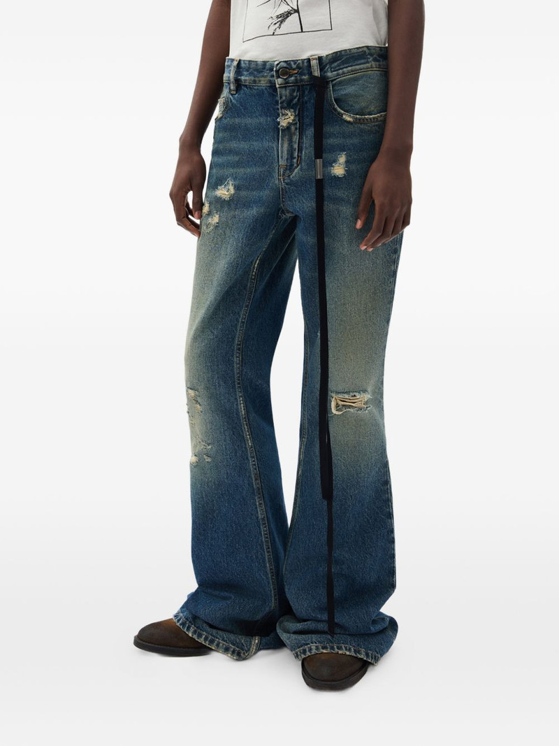 Toos slim bootcut distressed jeans 3