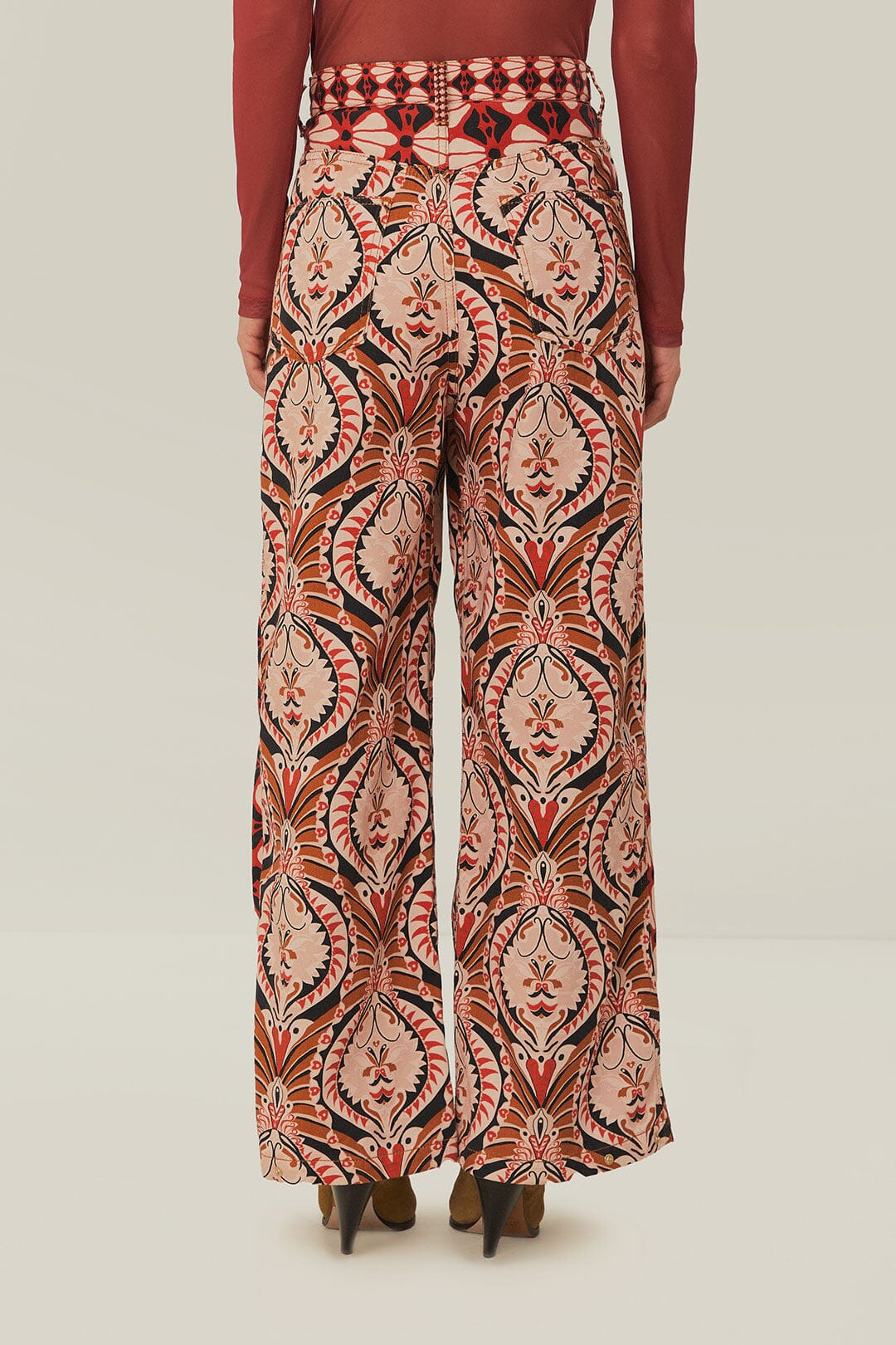 Brown Pineapple Jewelry Pants - 4