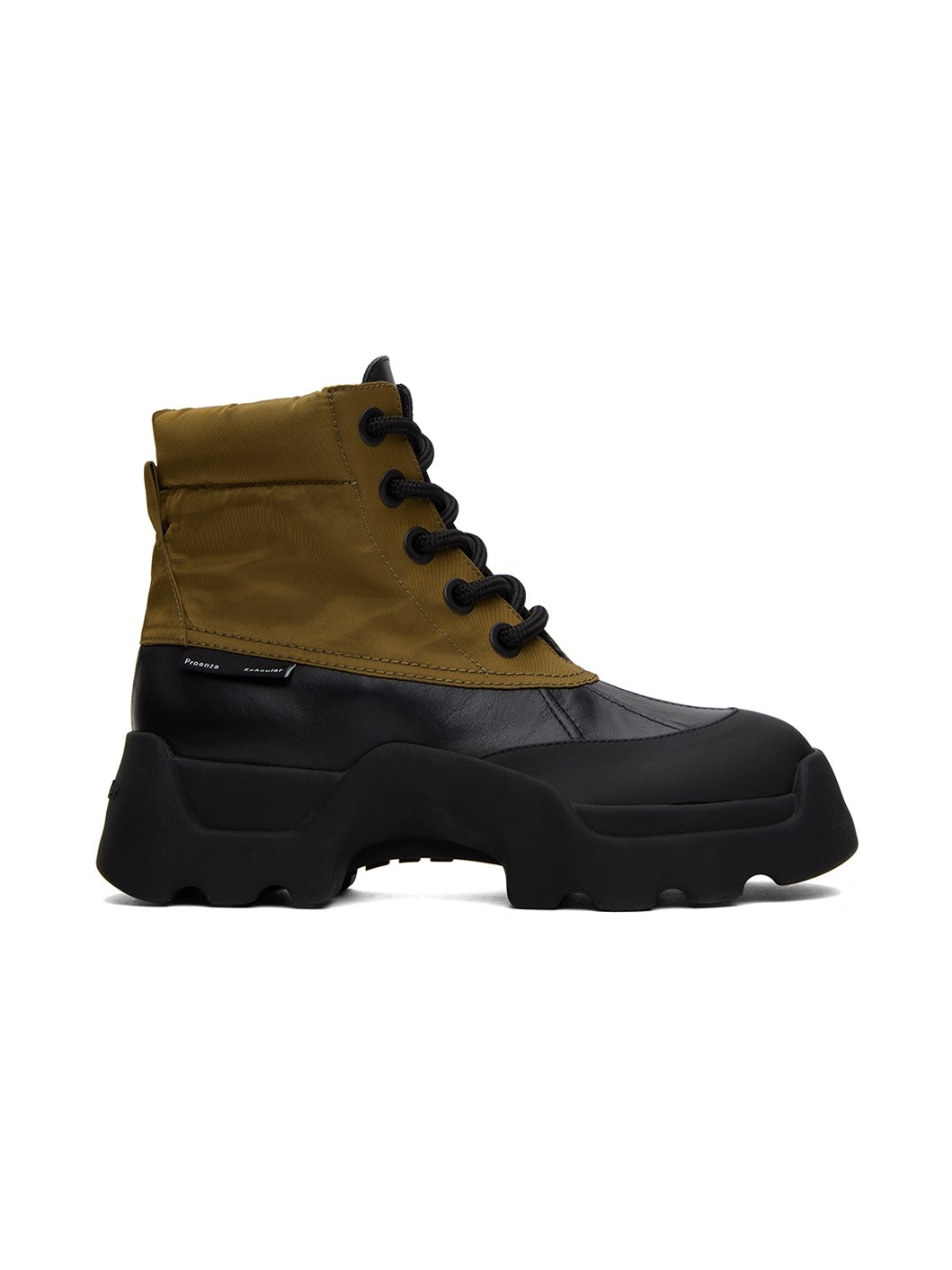 Black & Tan Stomp Boots - 1