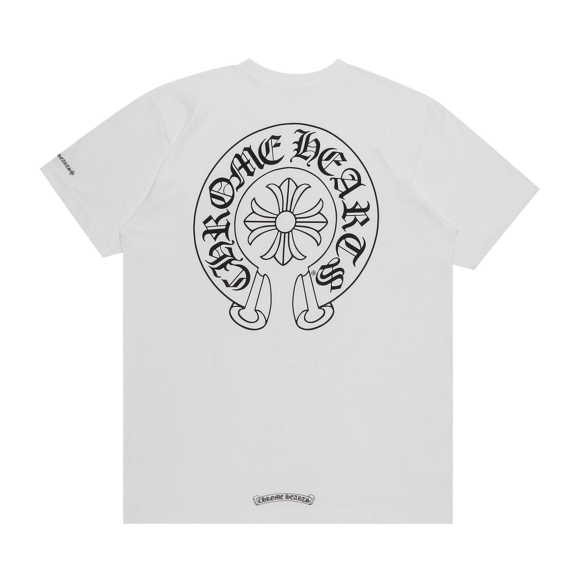 Chrome Hearts Horseshoe Logo Pocket T-Shirt 'White' - 2