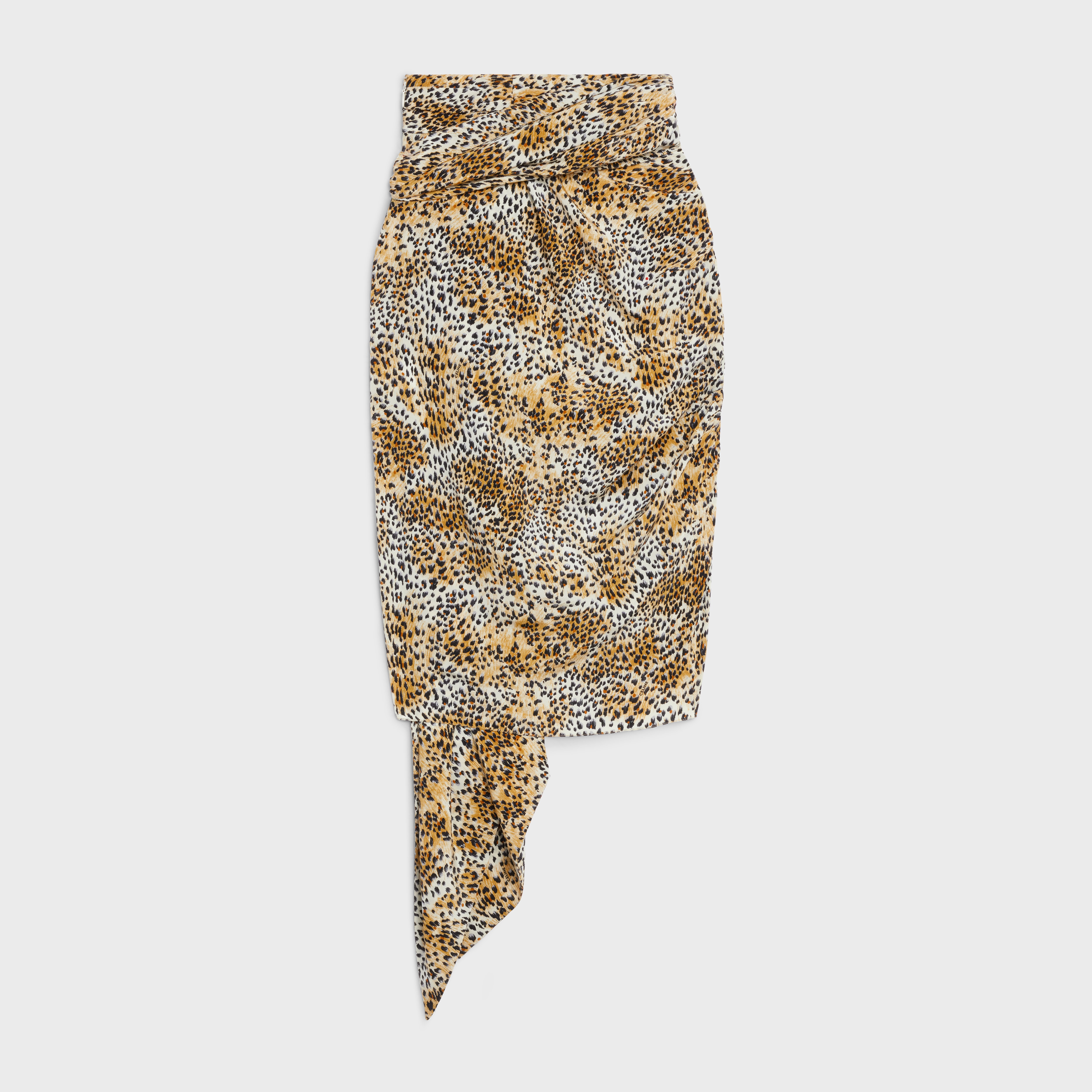 DRAPED SKIRT IN CREPE DE CHINE - 2