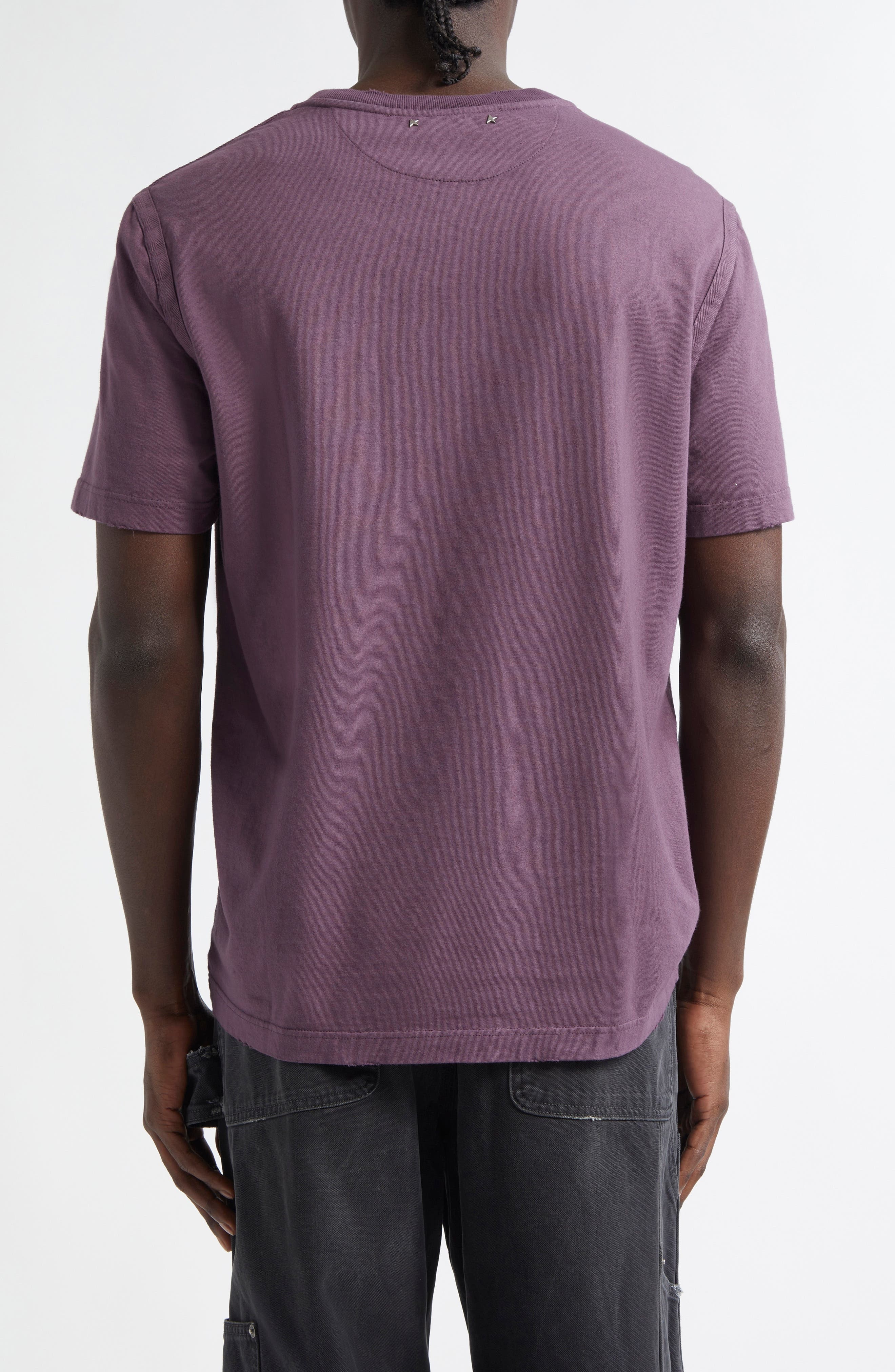Golden Goose Journey Cotton Graphic T-Shirt in Purple/Black at Nordstrom - 2
