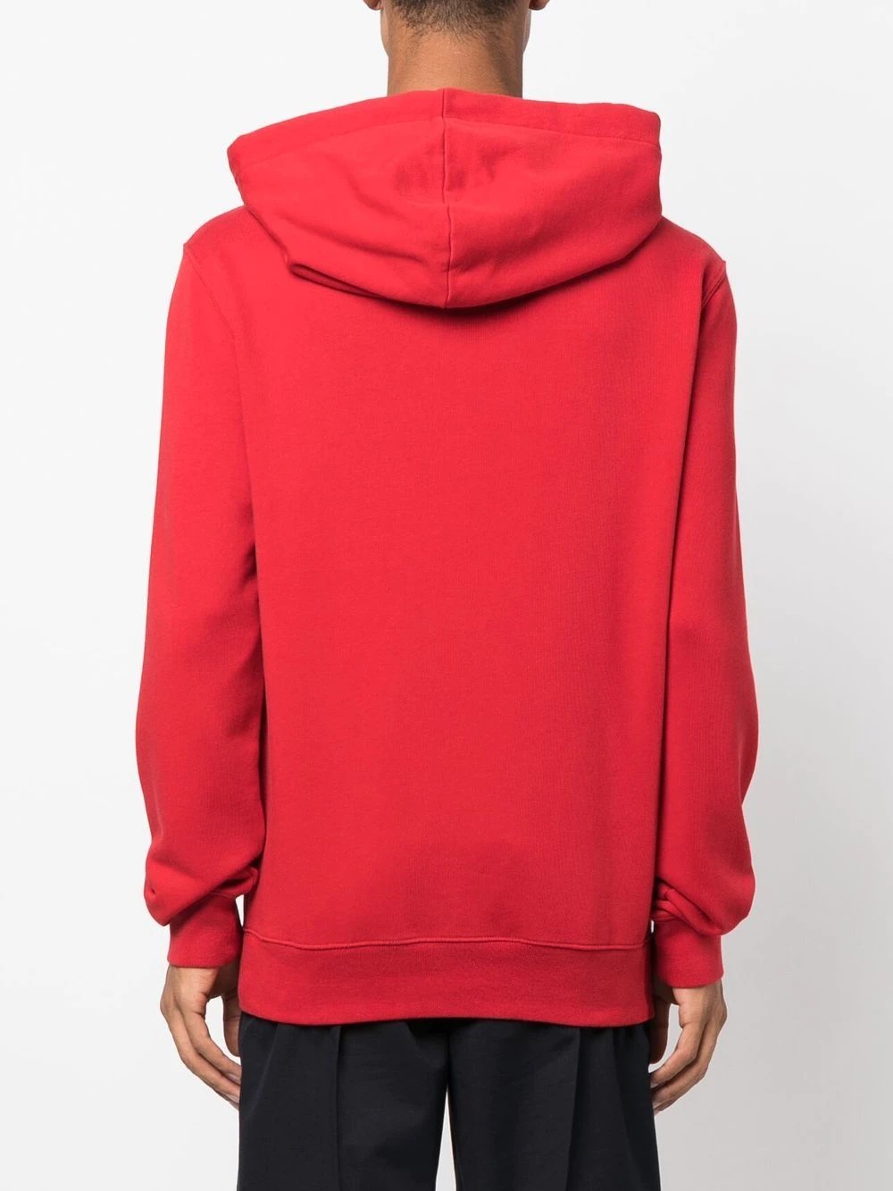 logo print cotton-jersey hoodie - 4