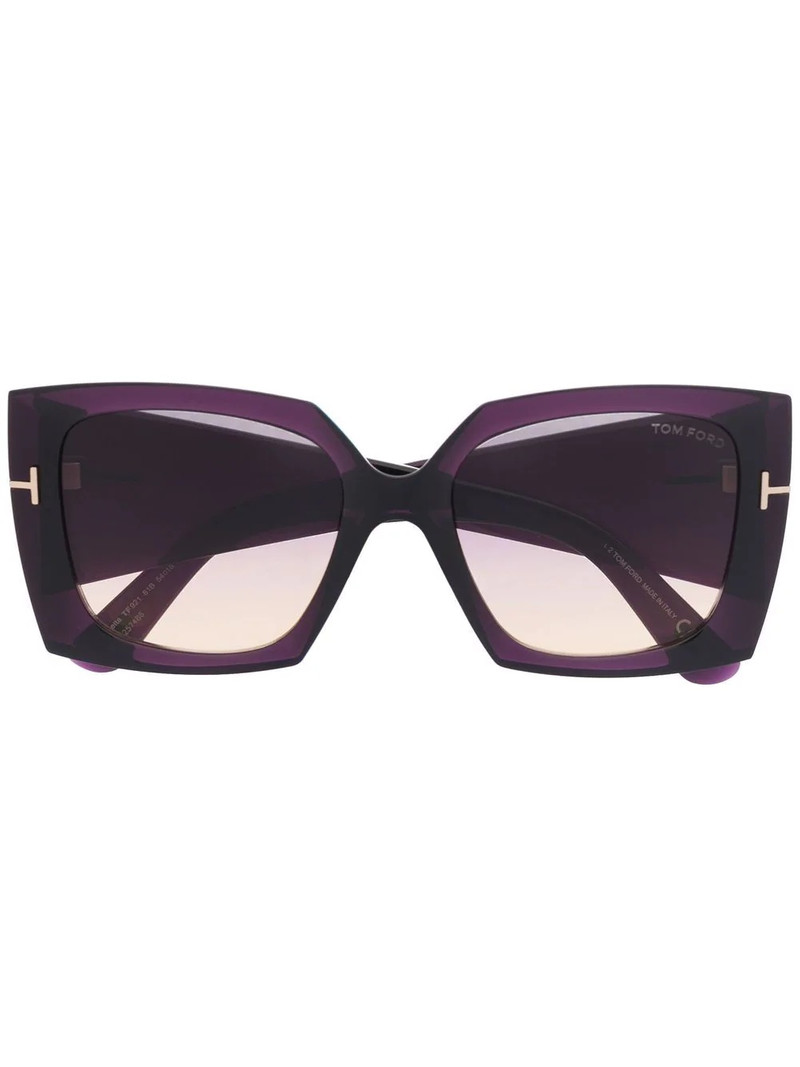 tinted oversize-frame sunglasses 1