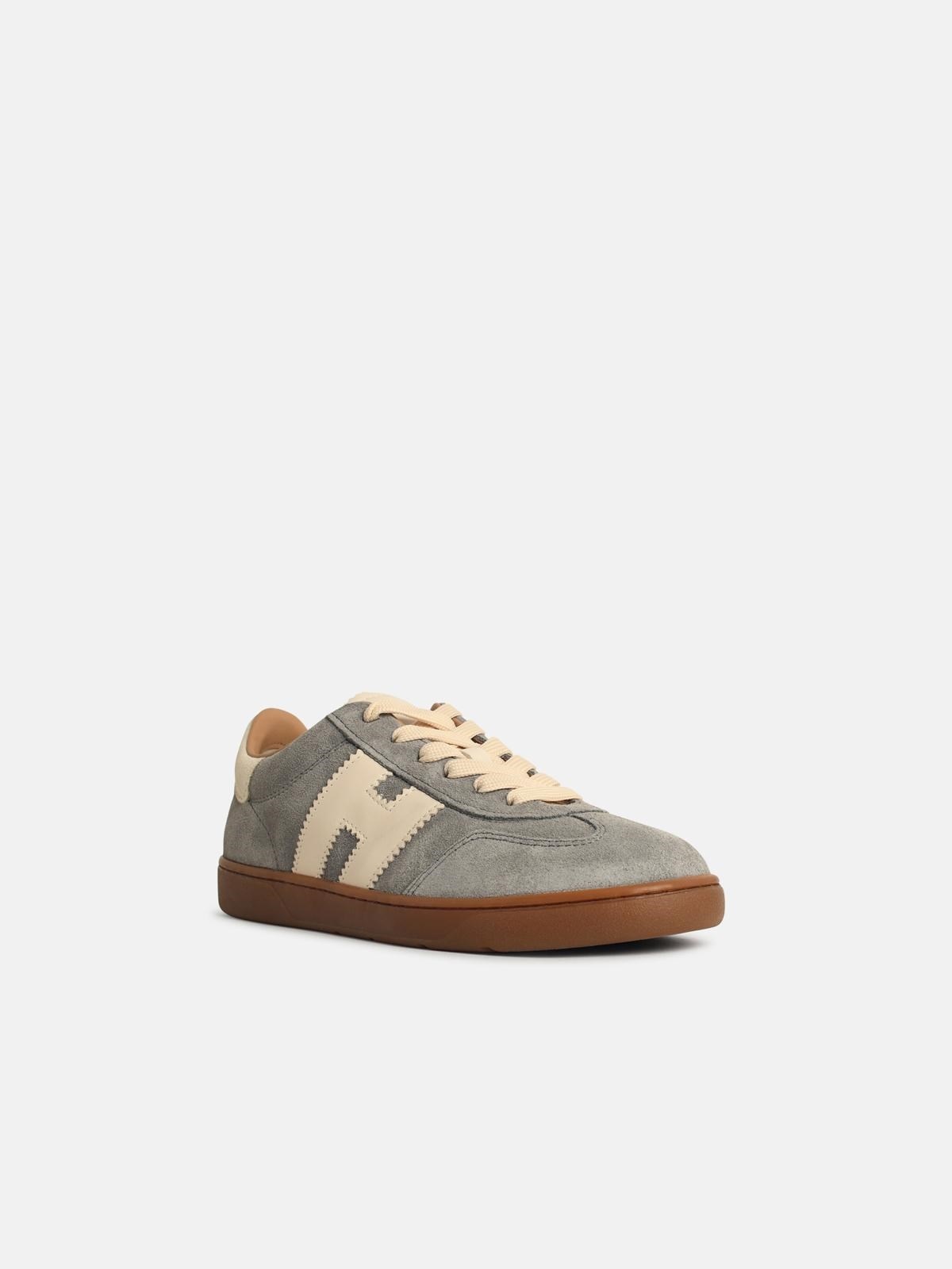 'COOL' GREY SUEDE SNEAKERS - 2