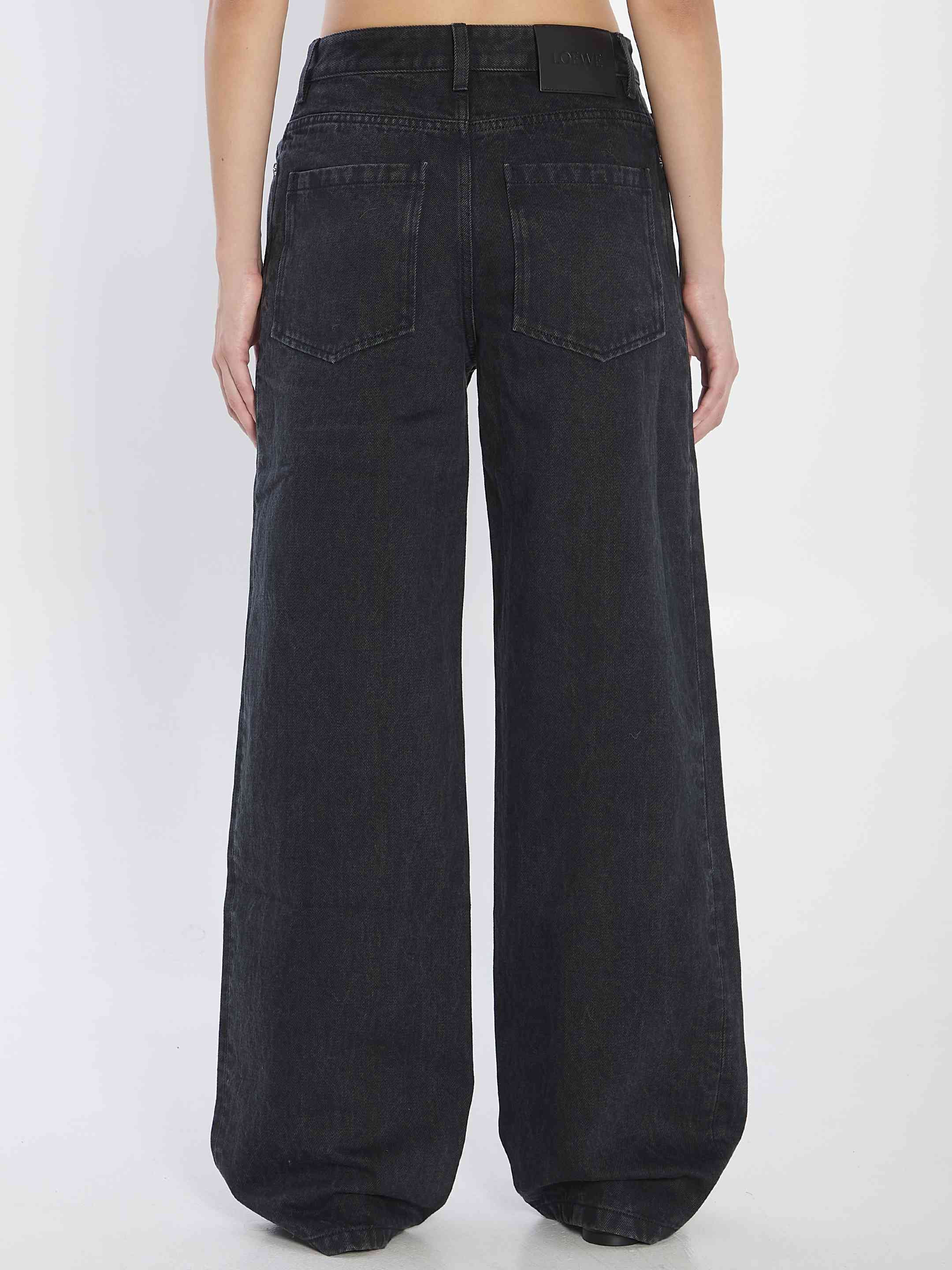 Loewe Women Anagram Baggy Jeans - 4