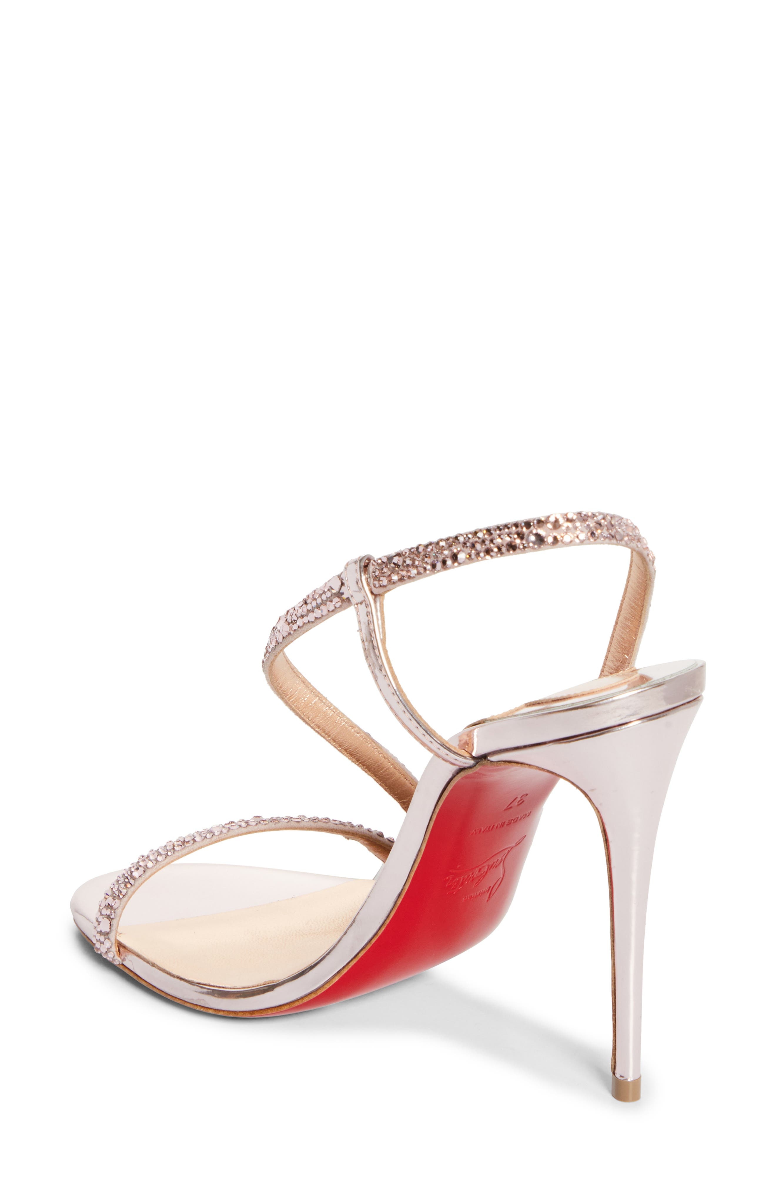 Christian Louboutin Rosalie Crystal Embellished Slingback Sandal in Vintage Rose at Nordstrom - 2