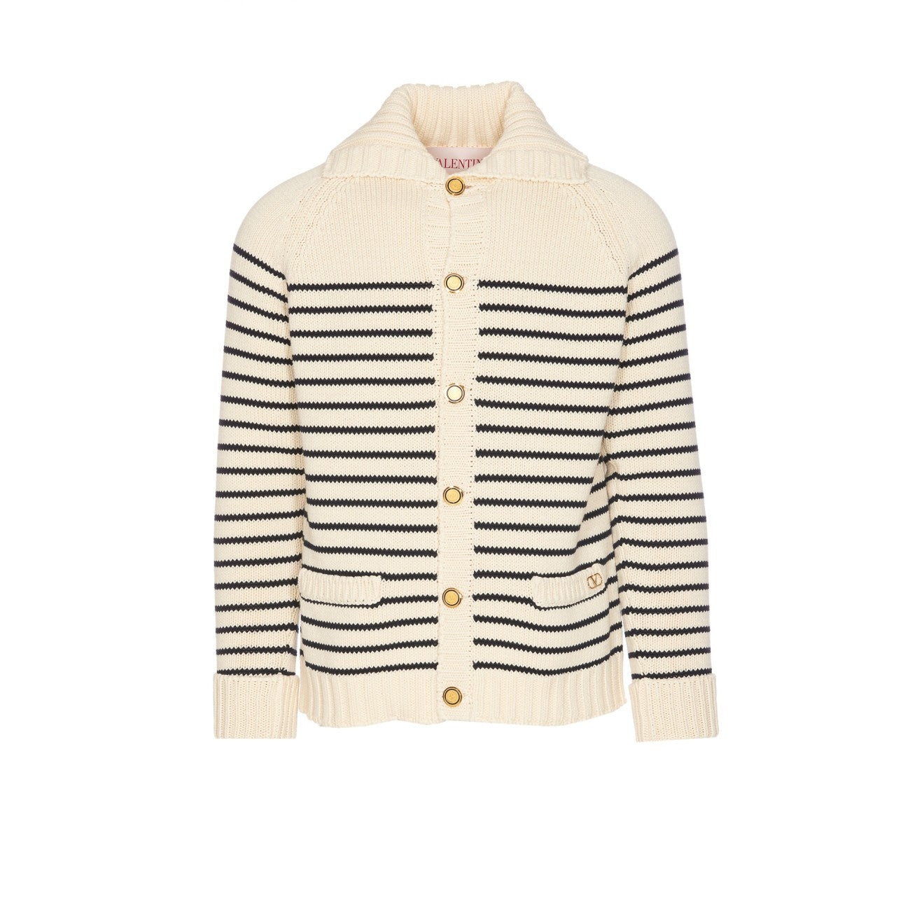 Valentino Garavani Men Striped Cardigan - 1