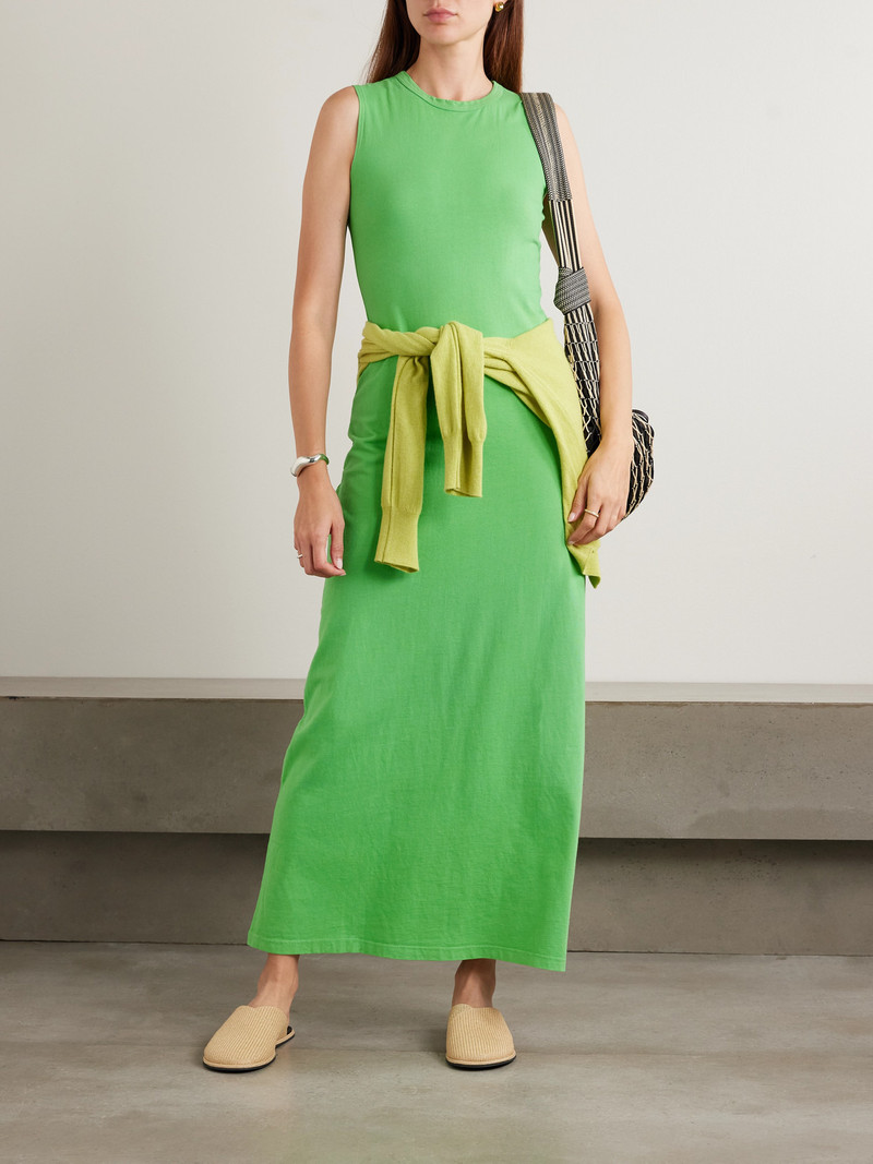 LESET Margo Cotton-jersey Maxi Dress outlook