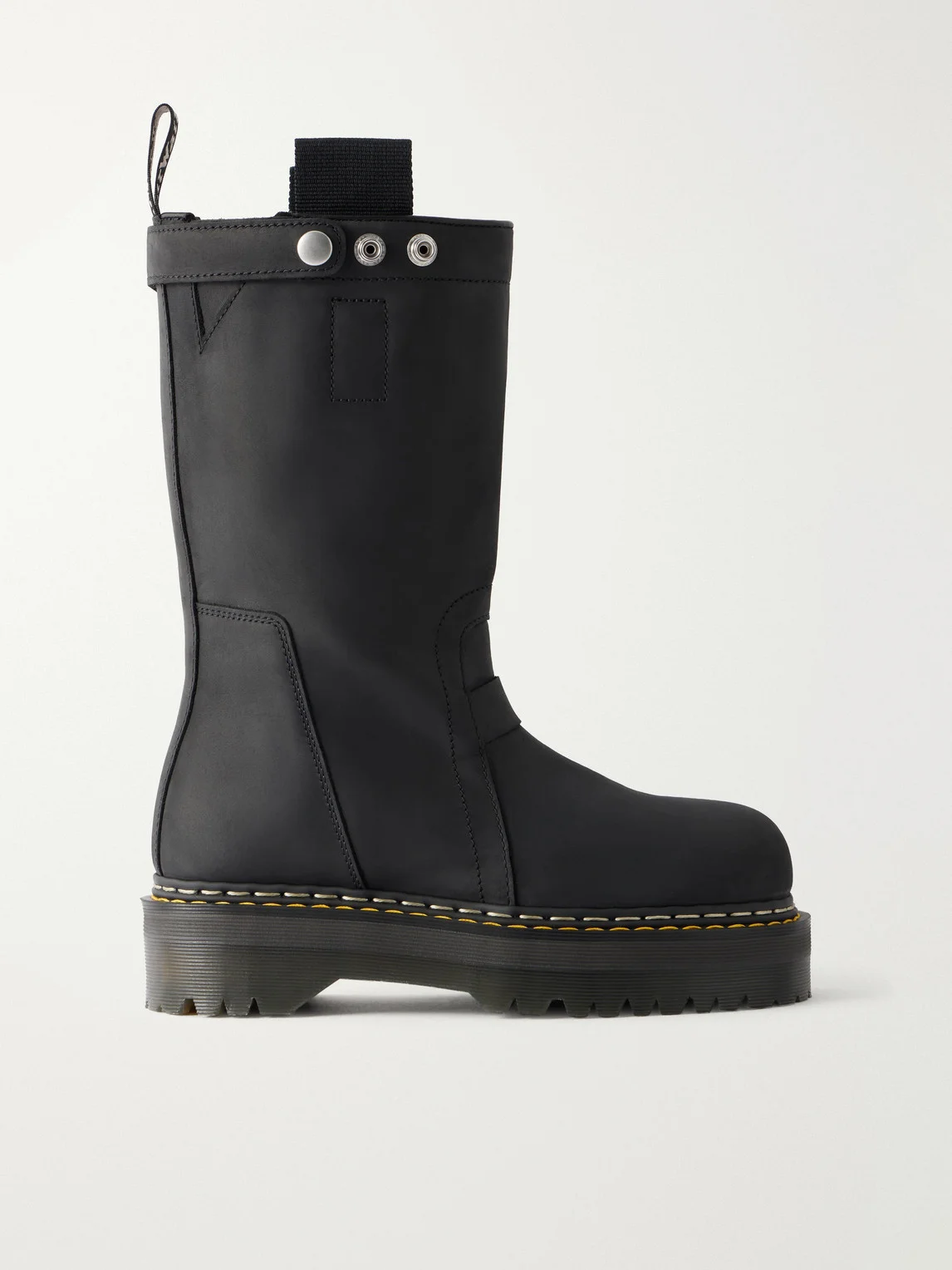 Dr Martens Leather Biker Boots - 1
