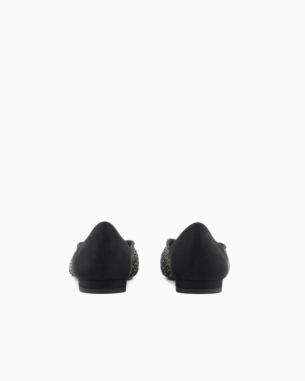 Pointed ballerinas with a rhinestone graphic design - 4