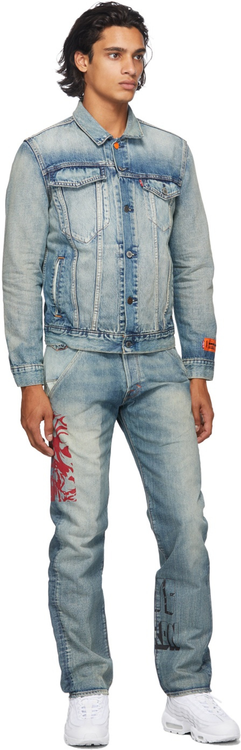 Indigo Levi's Edition Denim Logo Trucker Jacket 4