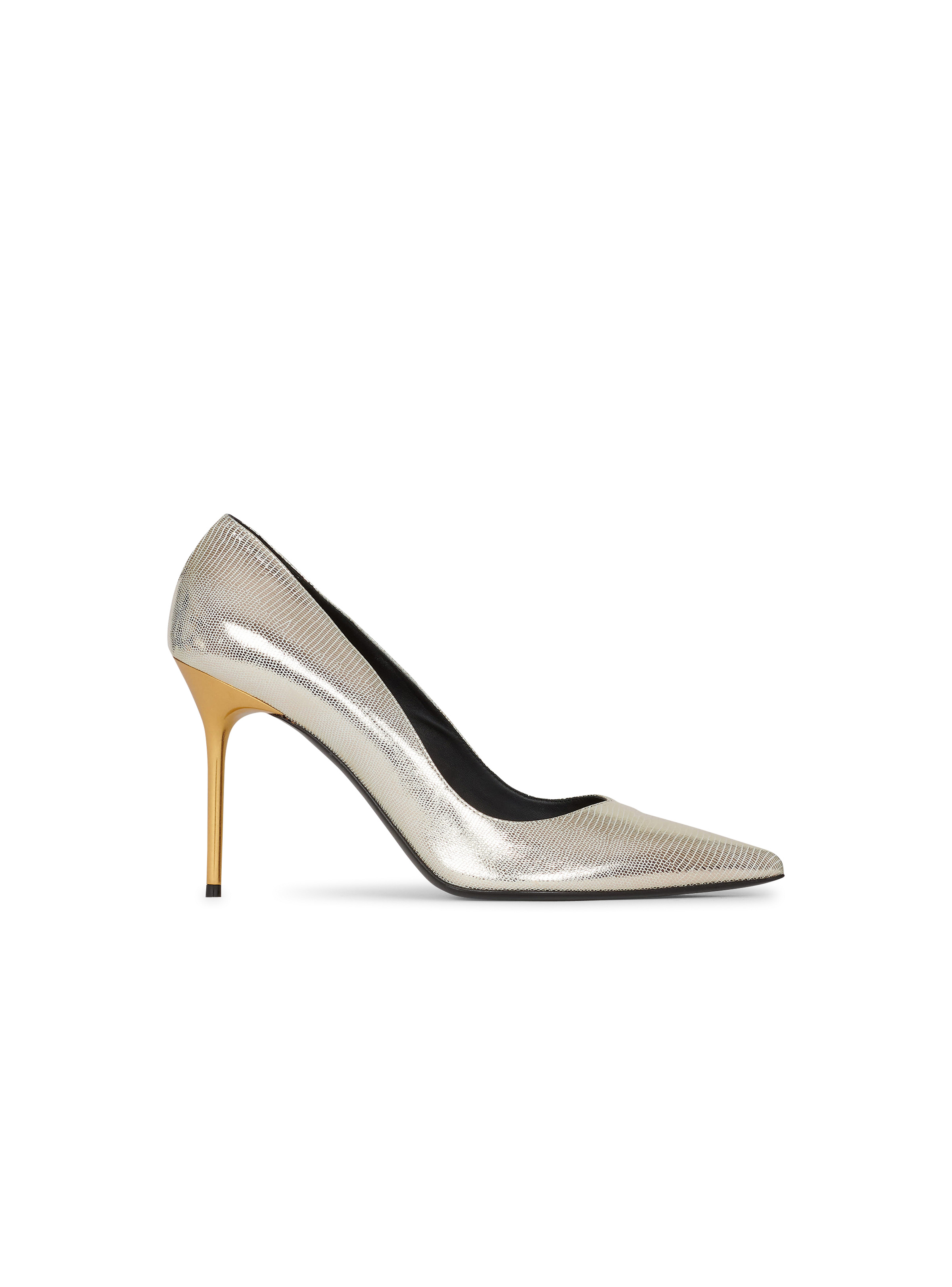 Reptile-effect leather Ruby pumps - 1