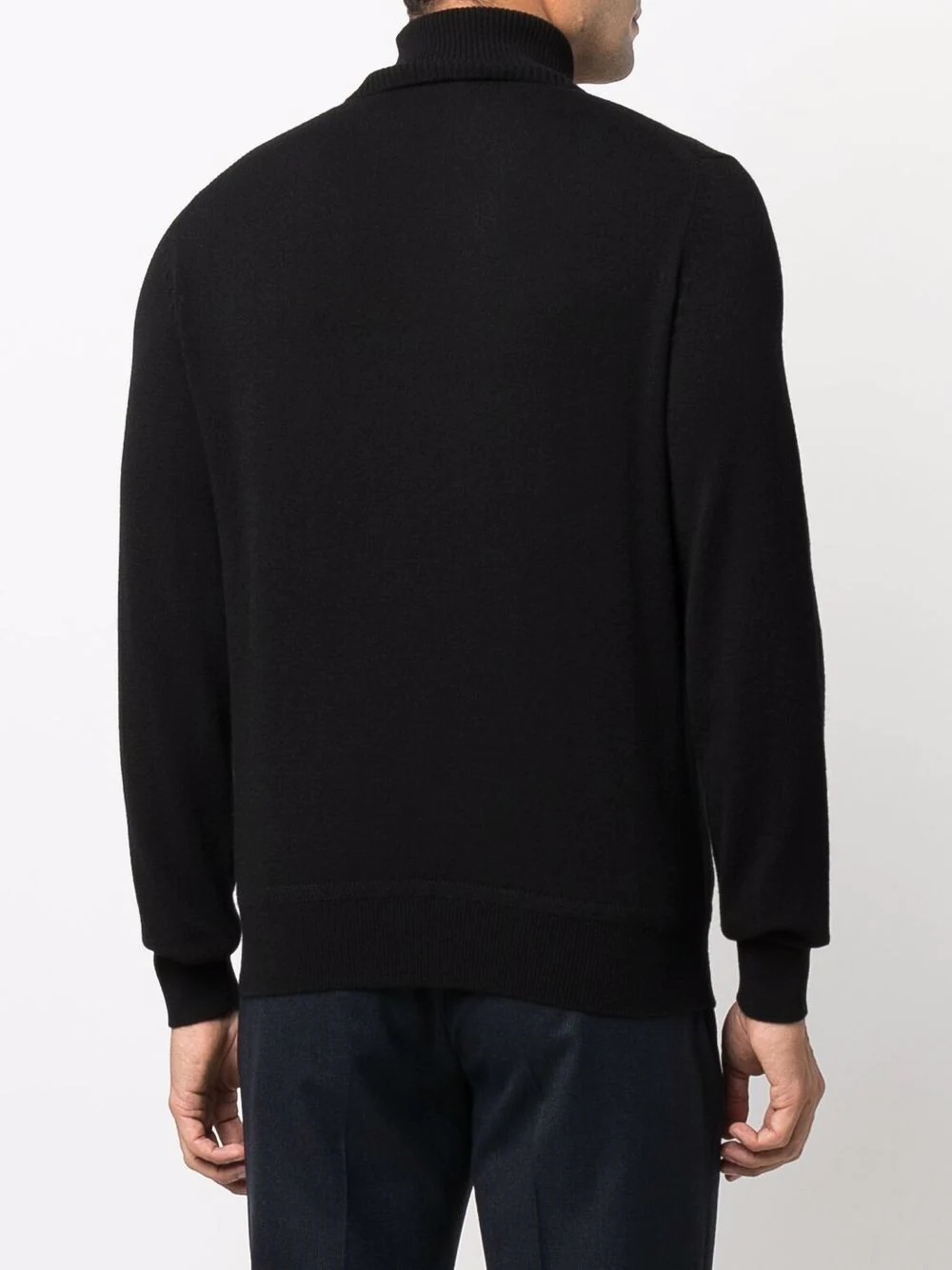 mock neck cashmere-blend jumper - 4