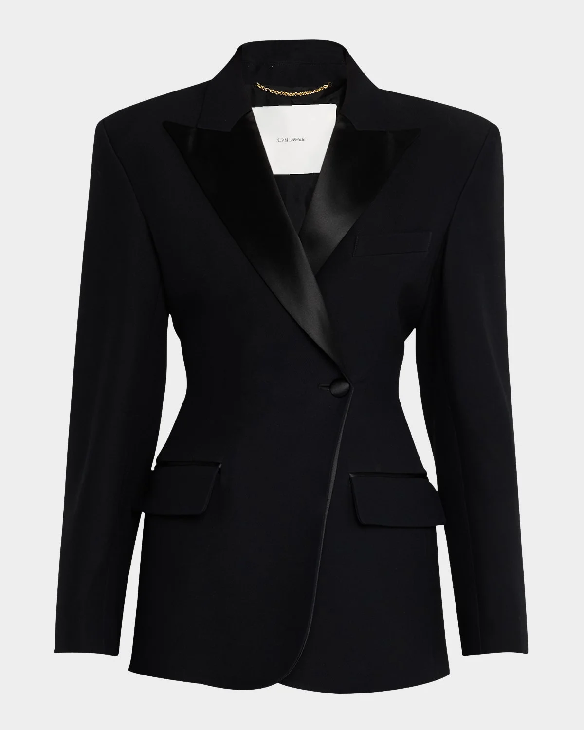 Double-Breasted Waisted Blazer - 1