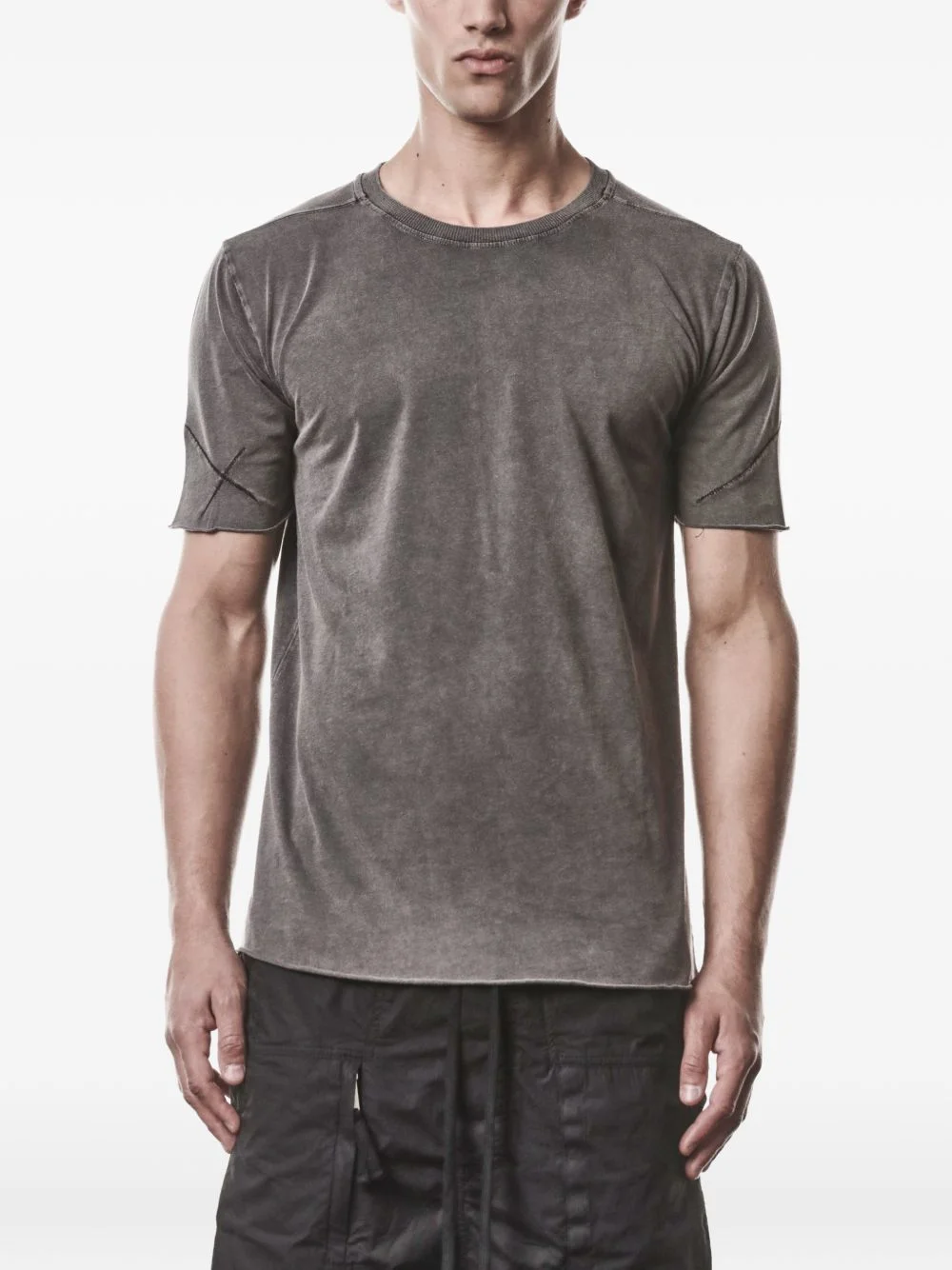 worked seam T-shirt - 1