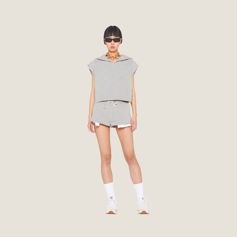Miu Miu Sleeveless cotton sweatshirt outlook