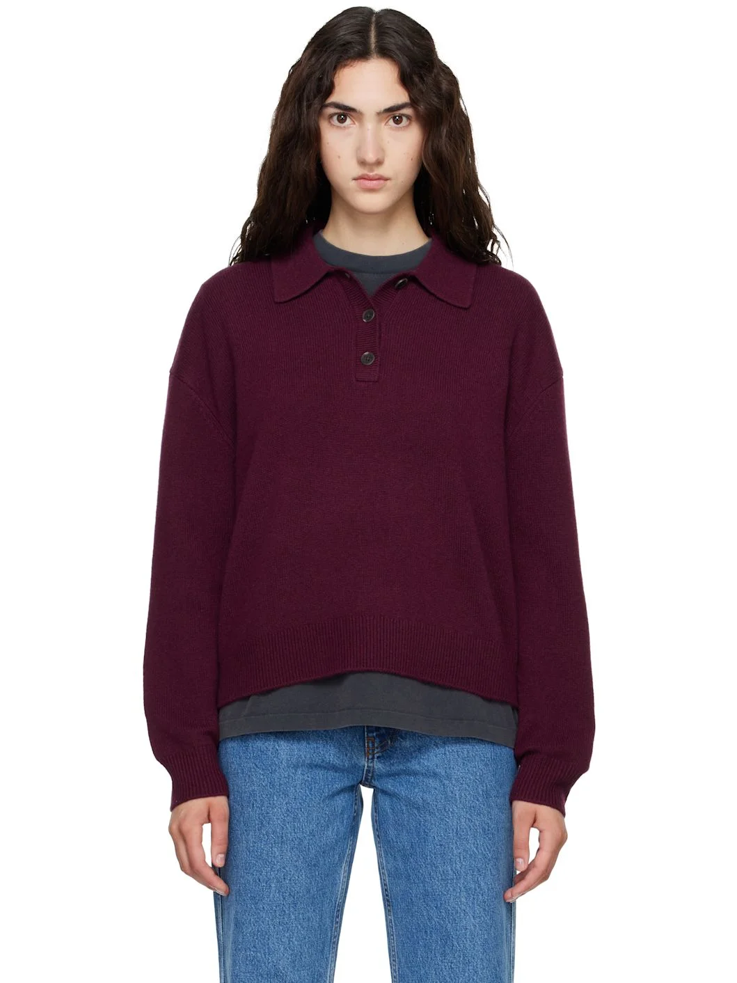 Burgundy Lee Polo - 1