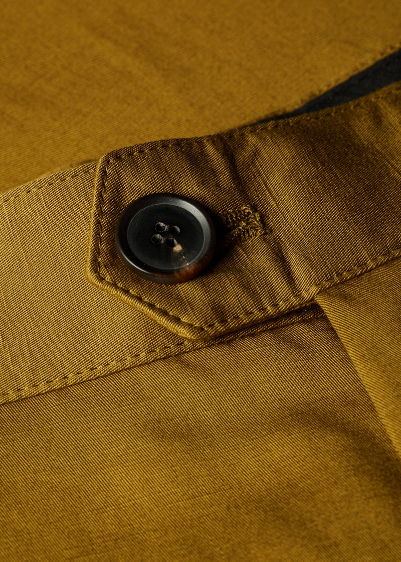 Relaxed-Fit Khaki Cotton-Linen Chinos 3