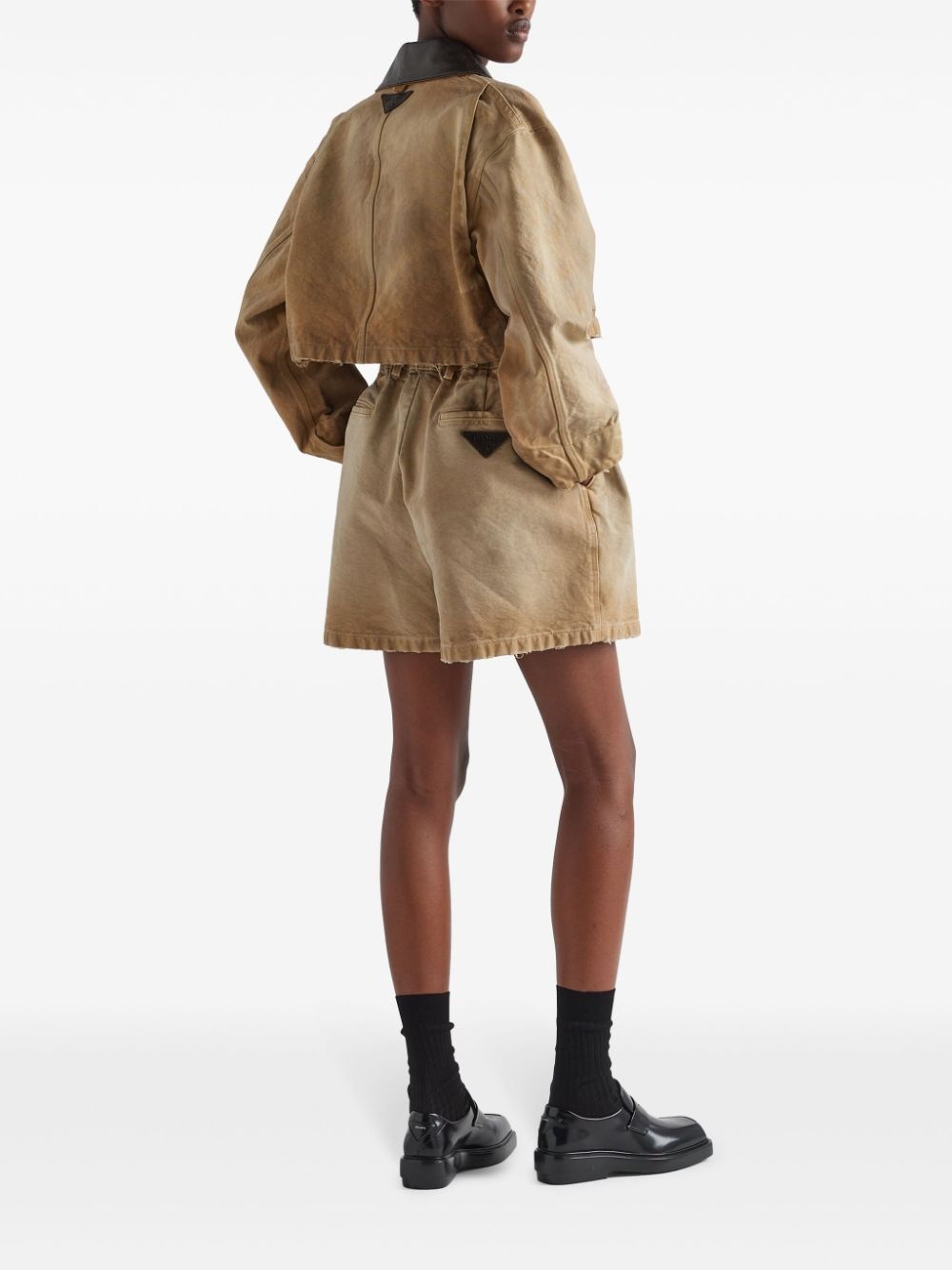 pleat-detailing shorts - 3