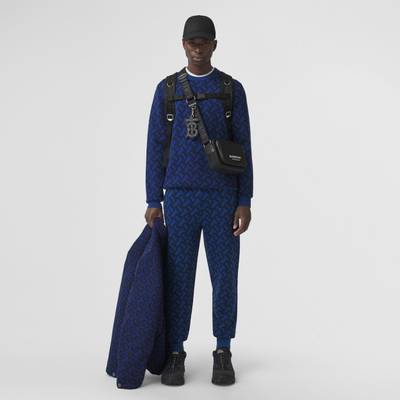 Burberry Monogram Wool Jacquard Jogging Pants outlook