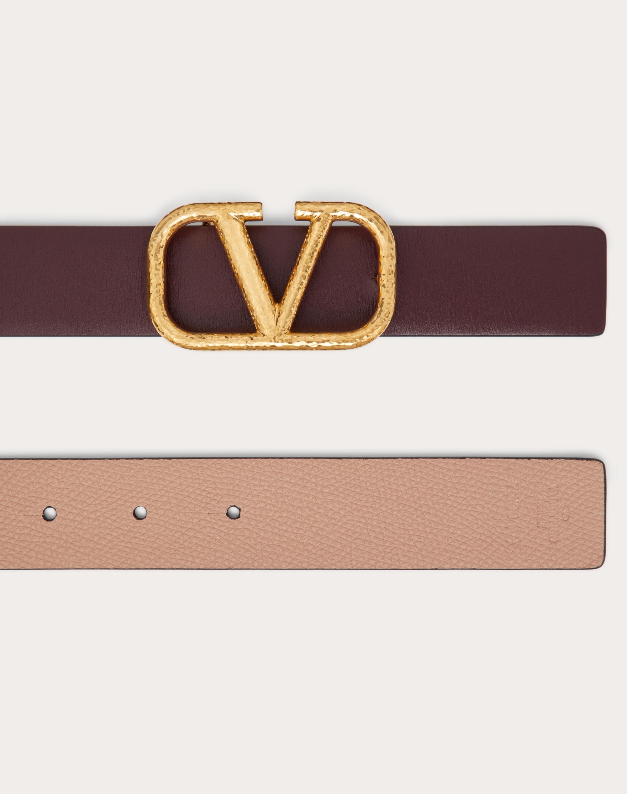 REVERSIBLE VLOGO SIGNATURE BELT IN GRAINY CALFSKIN 30MM - 8