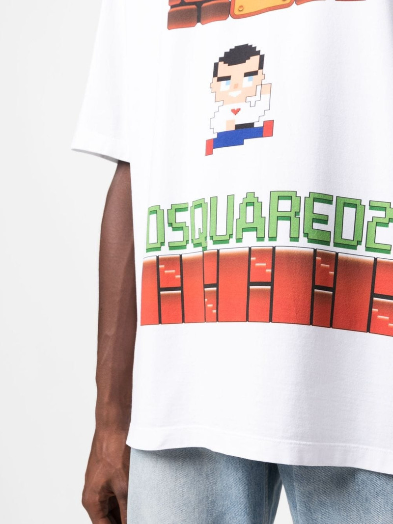 logo-print cotton T-shirt 5