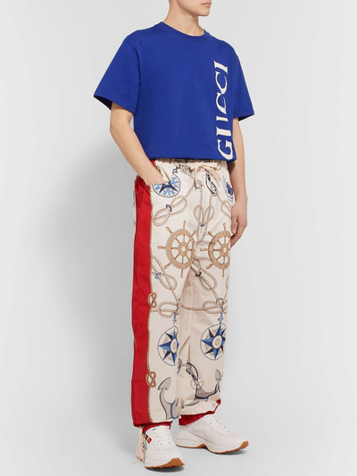 GUCCI Tapered Printed Shell Sweatpants outlook