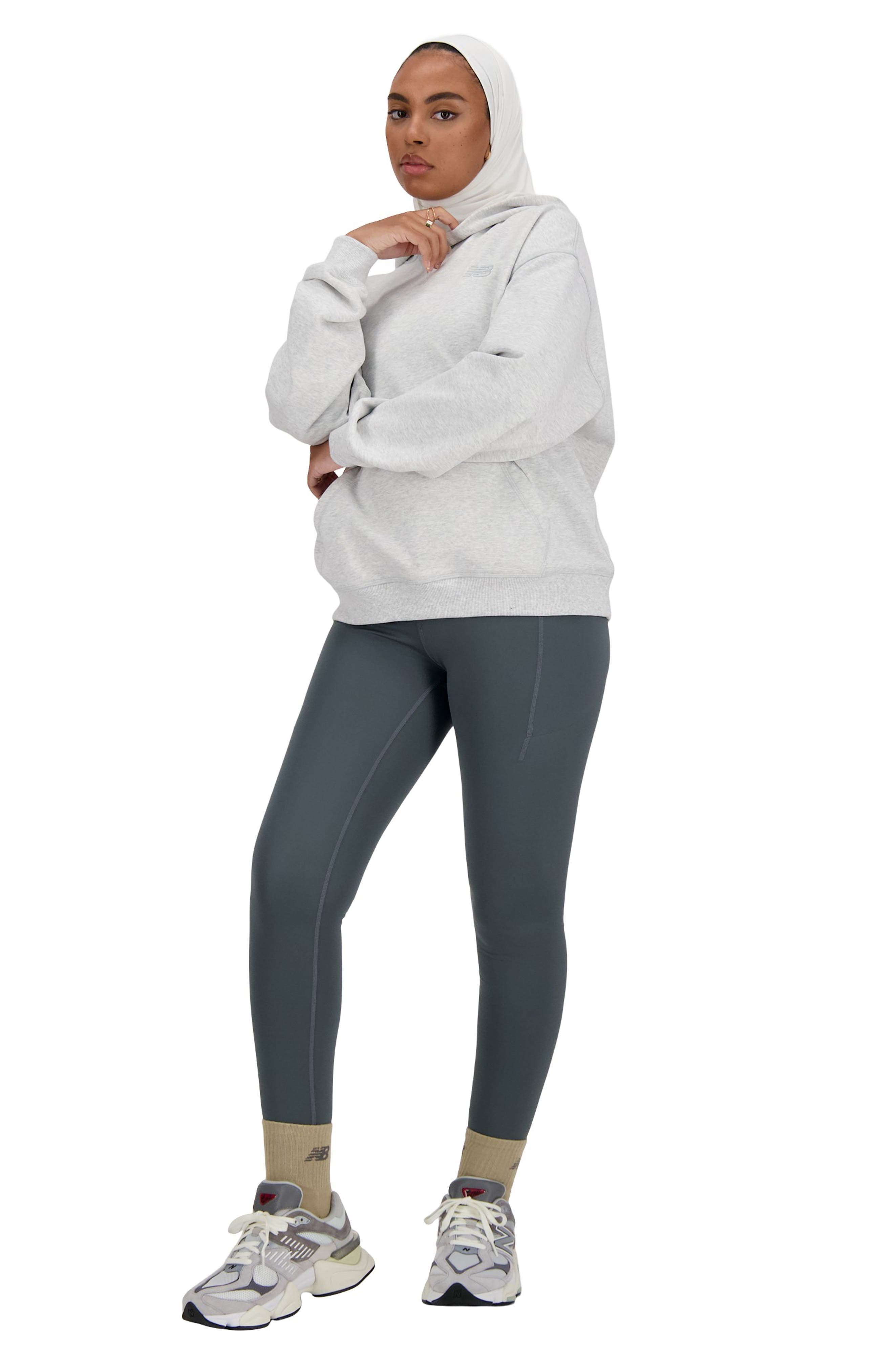 New Balance Athletics Oversize French Terry Hoodie in Ash Heather at Nordstrom - 8