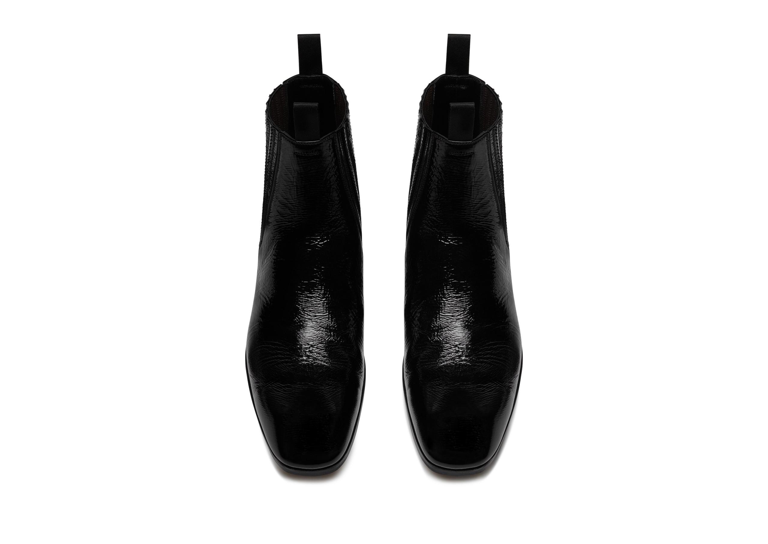 CRACKLED PATENT BAILEY CHELSEA BOOT - 2