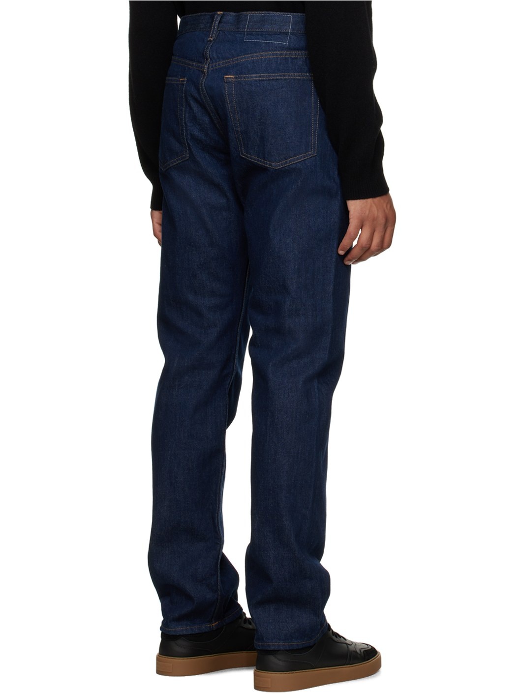 Navy Five-Pocket Jeans - 3