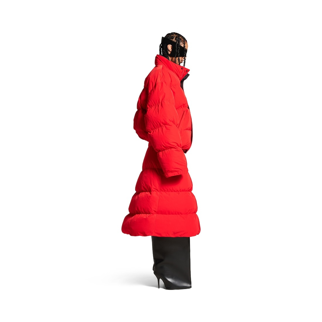 Women's Reversible Puffer in Red - 5