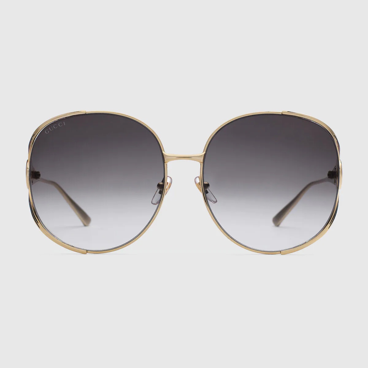 Round-frame metal sunglasses - 1