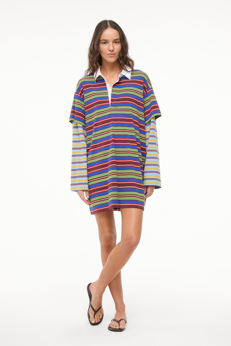 STAUD IVAR DRESS SPECTRUM STRIPE/LINUS STRIPE 7