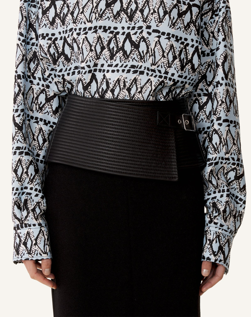 WIDE LEATHER BELT 6