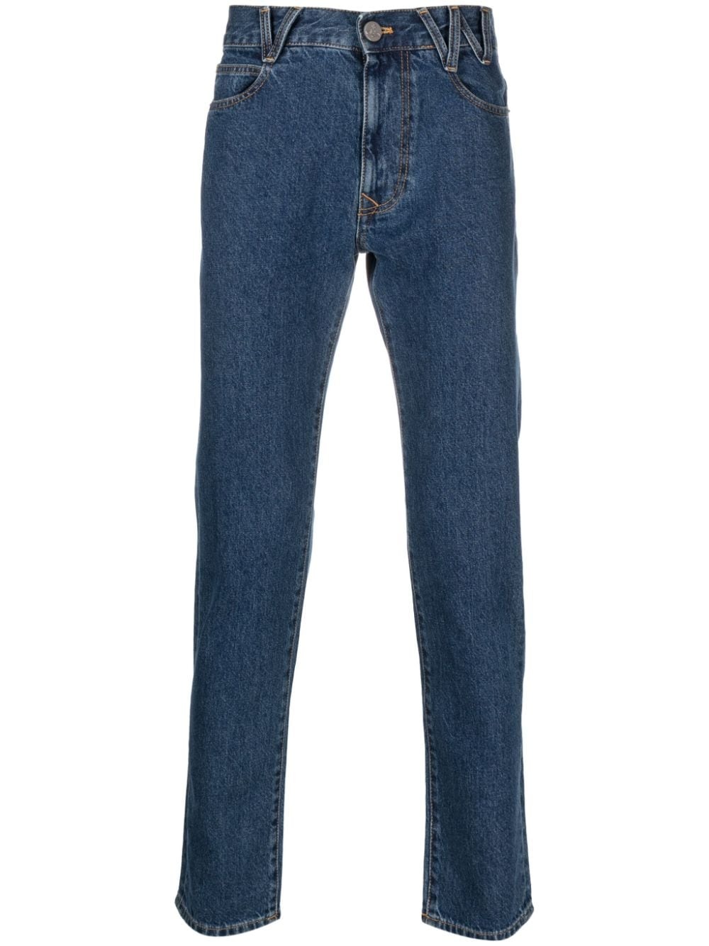VW-print tapered-leg jeans - 1