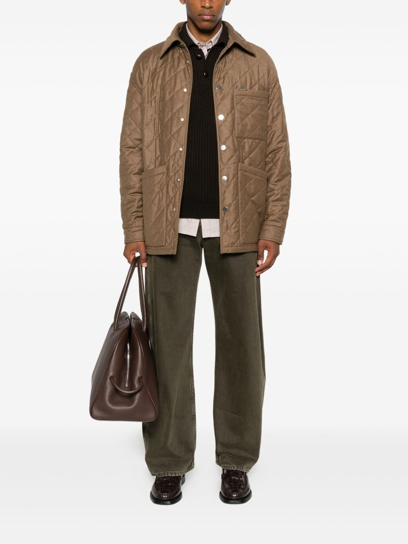 FERRAGAMO quilted diamond-pattern jacket outlook