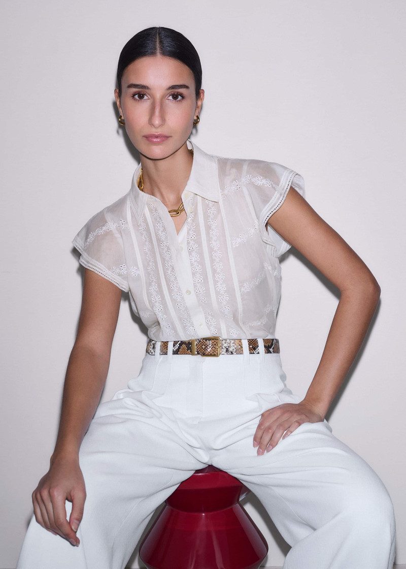 Collared Swing Blouse 1