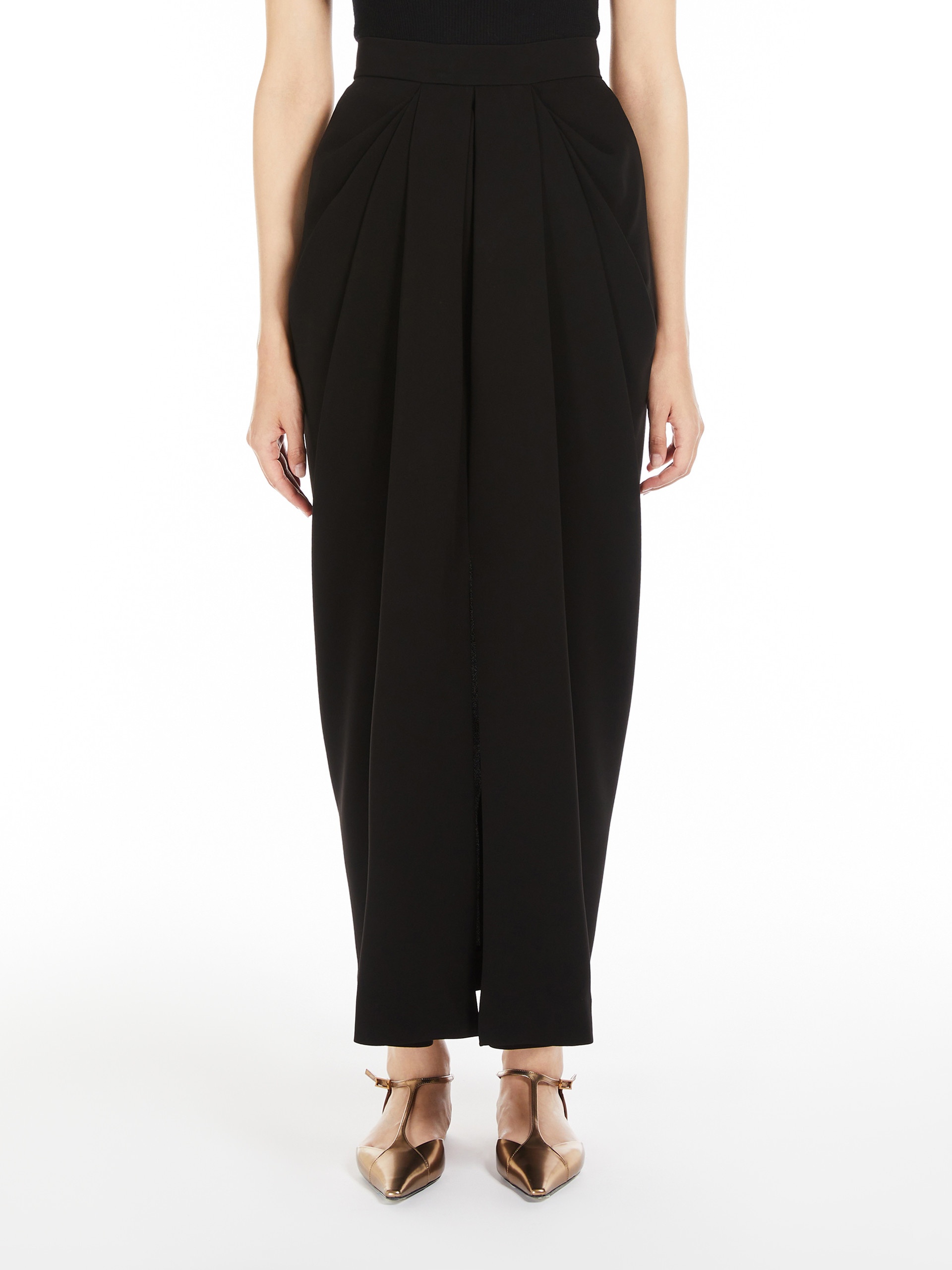 RIDENTE Long cady skirt with pleats - 3