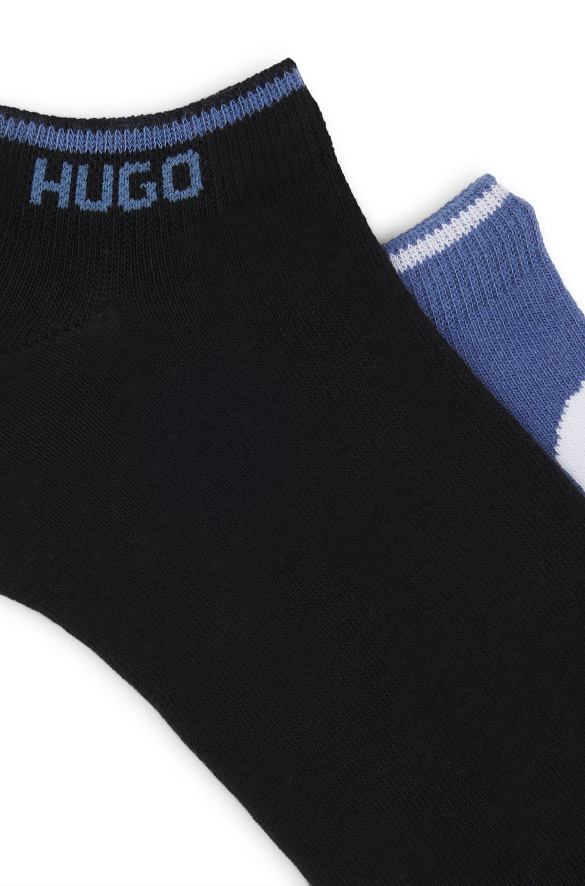TWO-PACK OF ANKLE SOCKS WITH LOGOS - 2