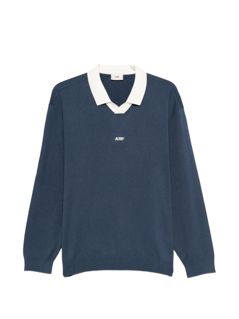 v-neck long-sleeved T-shirt 1