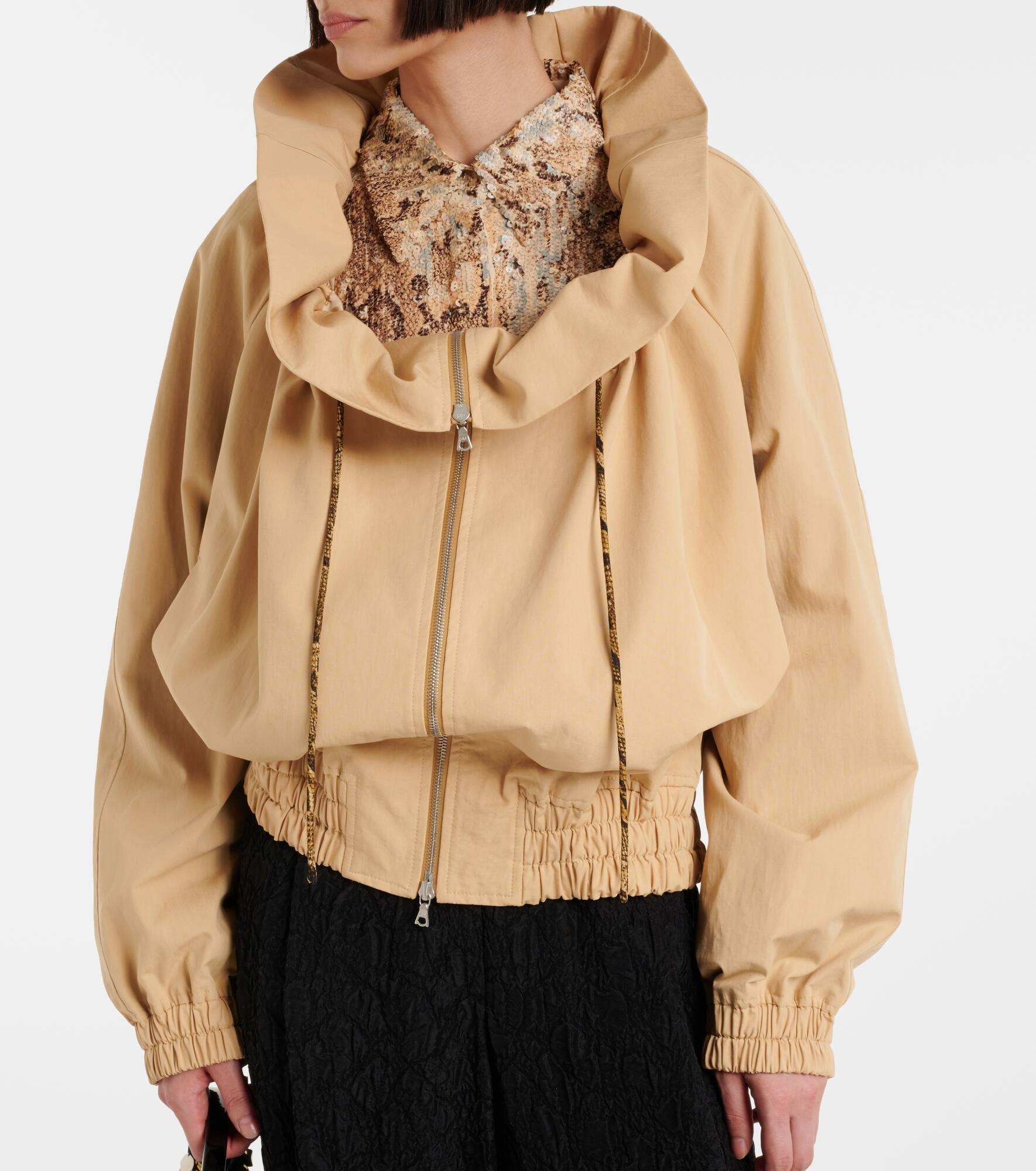 Cotton poplin bomber jacket - 5