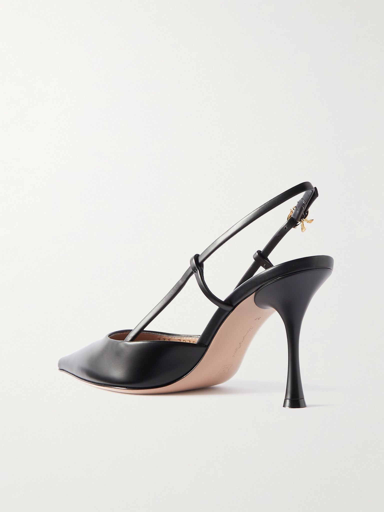 Ascent 85 leather slingback pumps Black - 3