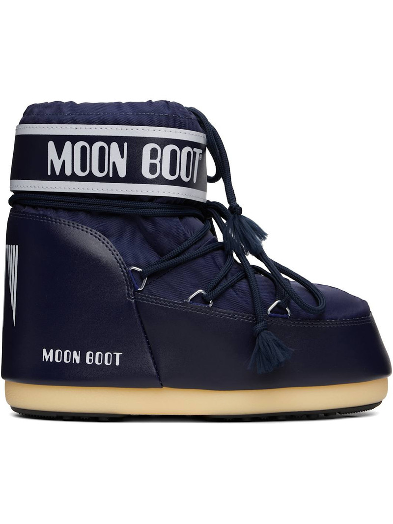 Navy Icon Low Nylon Boots 1