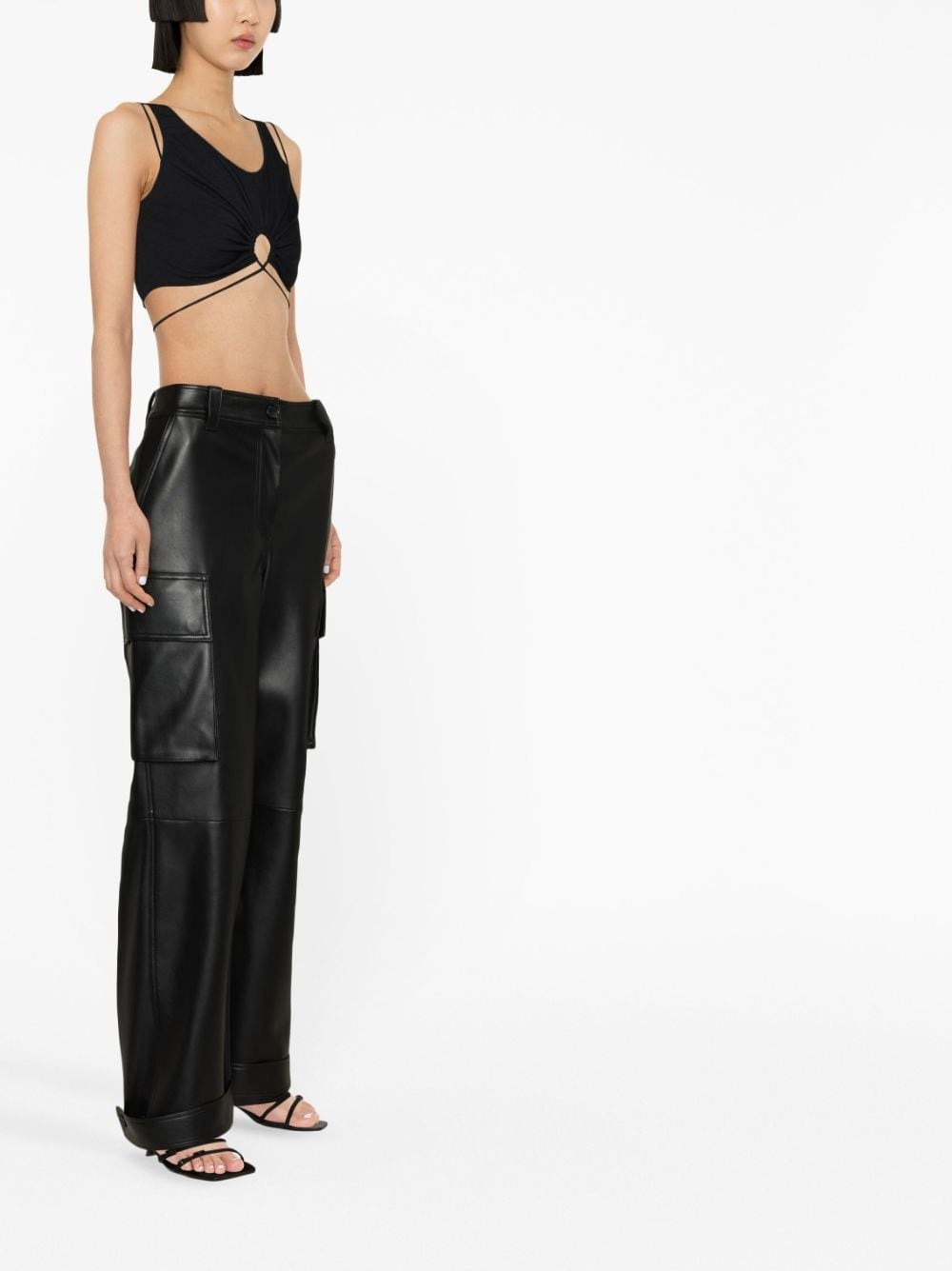 cut-out crop top - 2